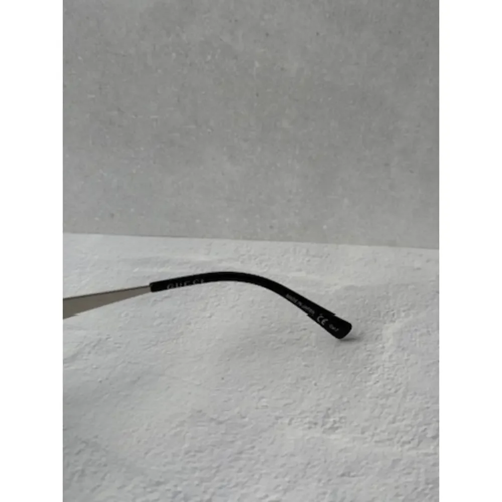 NEW Gucci GG1854S Silver Metal Round Logo Sunglasses $610